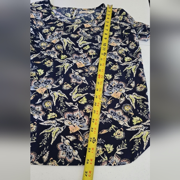 Fade Glory Floral-Print blouse size M - Picture 6 of 8